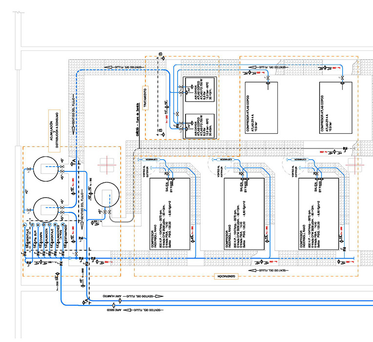 Lay Out Usina Aire Comprimido